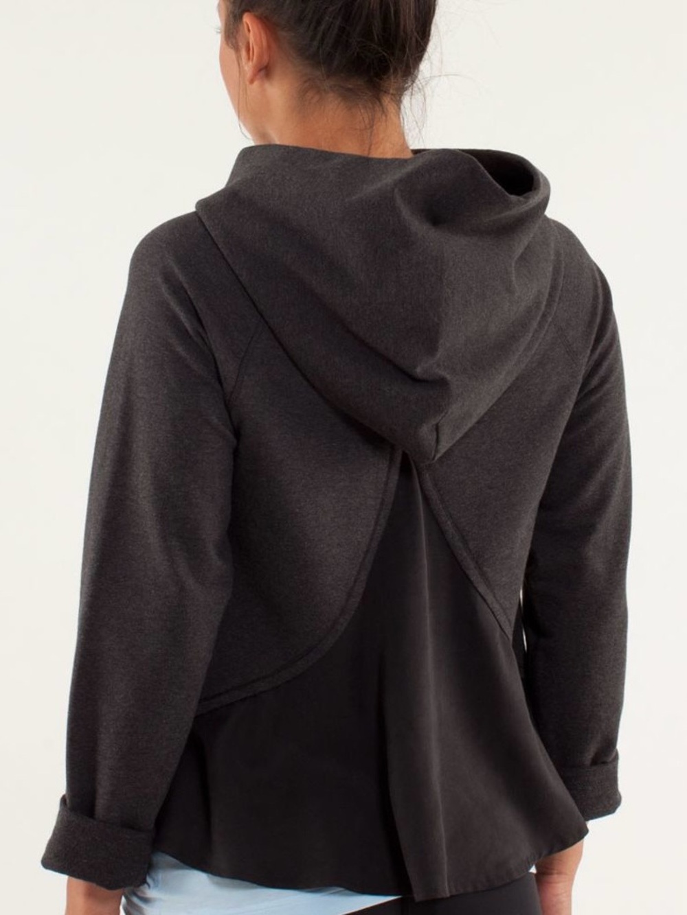 Lululemon Pull Me Over Hoodie Size 10 Heathered Black - Picture 1 of 4